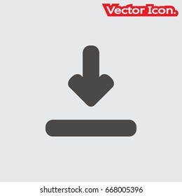 Download files icon isolated sign symbol and flat style for app, web and digital design. Vector illustration.