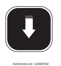 Download files icons vector set for web site or application