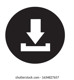Download files icons vector set for web site or application
