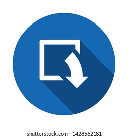 Download files icons vector for web site or application. Simple download icon isolated from the background. Long shadow flat