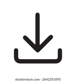 Ícones de arquivos vetor.Ícone de download de software . Ícone Web, ícone de download simples isolado no fundo branco. eps 10
