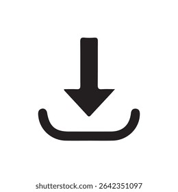 Ícones de arquivos vetor.Ícone de download de software . Ícone Web, ícone de download simples isolado no fundo branco. eps 10