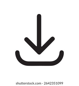 Ícones de arquivos vetor.Ícone de download de software . Ícone Web, ícone de download simples isolado no fundo branco. eps 10