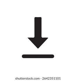 Ícones de arquivos vetor.Ícone de download de software . Ícone Web, ícone de download simples isolado no fundo branco. eps 10