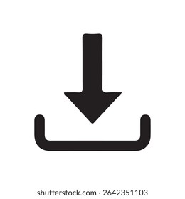Ícones de arquivos vetor.Ícone de download de software . Ícone Web, ícone de download simples isolado no fundo branco. eps 10