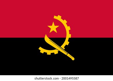 Download Flag of Angola national country illustration Vector