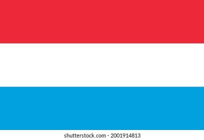 Descarga de la bandera luxemburguesa Vector de ilustración nacional