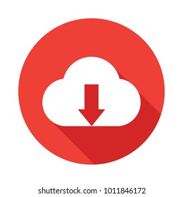 Download flat icon