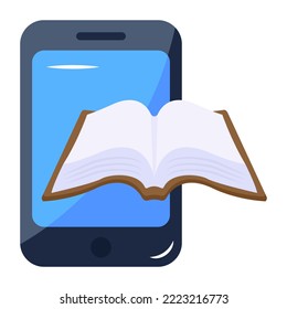 Download flat icon of e book 