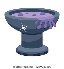 Download flat icon of magic chalice