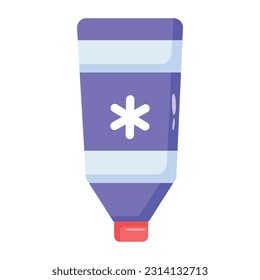 Download flat icon of medicated ointment