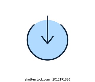 Descargar icono plano. Señales de línea delgada para el logotipo de diseño, tarjeta de visita, etc. Símbolo de esquema único de alta calidad para diseño web o aplicación móvil. Pictograma del contorno de la firma.