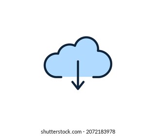 Descargar icono plano. Señales de línea delgada para el logotipo de diseño, tarjeta de visita, etc. Símbolo de esquema único de alta calidad para diseño web o aplicación móvil. Pictograma del contorno de la firma.