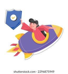 Download flat illustration of travel insurance 