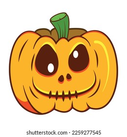 Download flat vector design of creepy face 