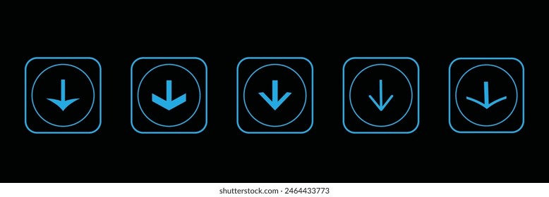 Download flat vector icon. install symbol. Download icon. Upload button. Load symbol. Modern, simple flat vector illustration. round download icon. eps10.