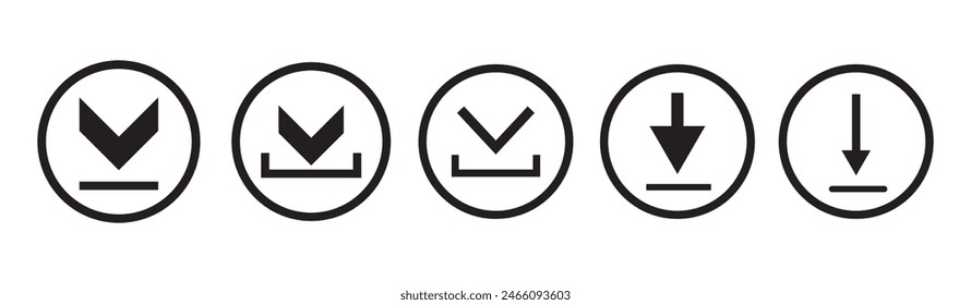 Herunterladenes Symbol für flache Vektorgrafik. Installationssymbol. Herunterladenes Symbol. Hochladenes Button. Symbol laden. Moderne, schlichte flache Vektorillustration