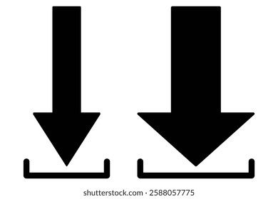 
Download flat vector icon. install symbol. Download arrow icon symbol. Modern, simple down load web flat vector illustration. 888
