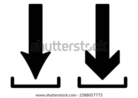 
Download flat vector icon. install symbol. Download arrow icon symbol. Modern, simple down load web flat vector illustration. 888
