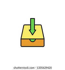 Download flat vector icon sign symbol