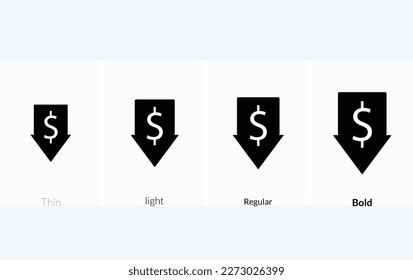 Descargar icono de vector plano. Diseño delgado, ligero y audaz aislado en un fondo blanco