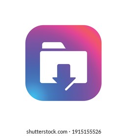 Download Folder - App Icon Button
