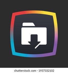 Download Folder - App Icon Button