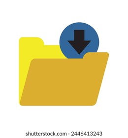 download folder icon design. internet data saver sign and symbol.