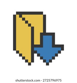 Descarga icono de carpeta pixel art