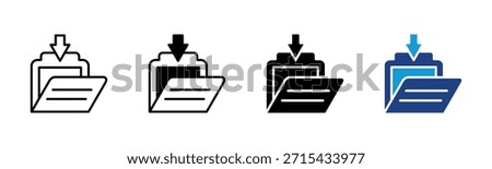 Download Folder icon set multiple style collection