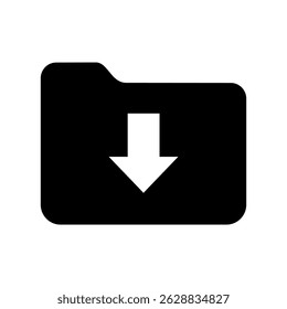 Download Folder icon. Vector image