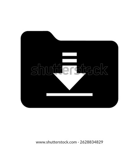 Download Folder icon. Vector image