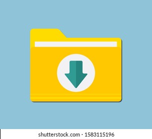 Download folder Icons. Vector folder desktop computer