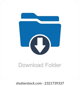 Download Folder and Page Icon Concept