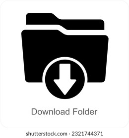 Download Folder and Page Icon Concept