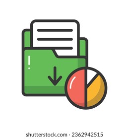 Descargar icono del vector de carpetas que puede modificar o editar fácilmente

