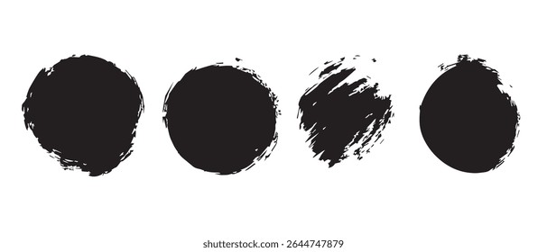 Download Free Black Ink Splatter Brush Strokes PNG Texture.