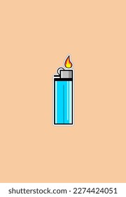 Download free blue gas lighter