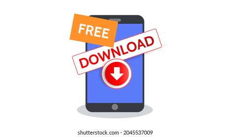 Laden Sie kostenloses Dokument Symbol Smartphone, Datei-Schaltfläche. flaches Vektordatenarchiv, einfache Illustration, isoliertes Webelement