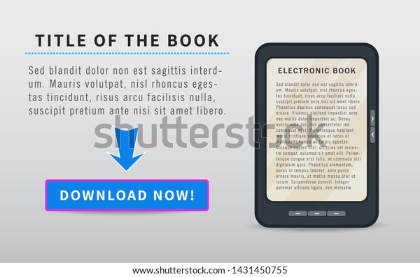 Download Free Ebook Banner Concept Cta Stock Vektorgrafik Lizenzfrei