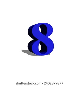 Descargar recursos gráficos vectoriales gratuitos para el número ocho.