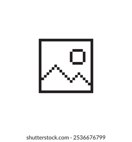 baixar galeria pixel art, ilustração vetorial em fundo isolado.