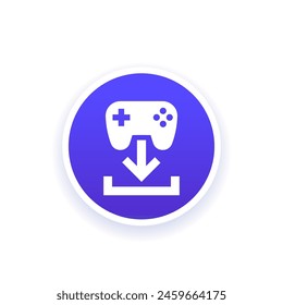 Download game icon for web, vector