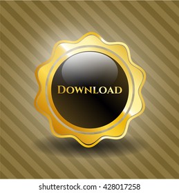 Download gold emblem or badge