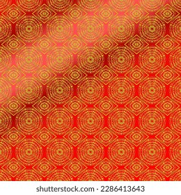 Download gold and red chinese pattern template