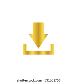 Download - gold vector icon
