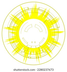 Download the golden shining holy halo template