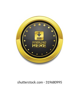Download Golden Vector Web Icon Set Button