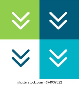 Download green and blue material color minimal icon or logo design