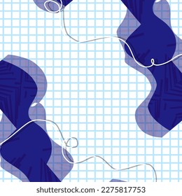 Download grid style flyer background template and liquid